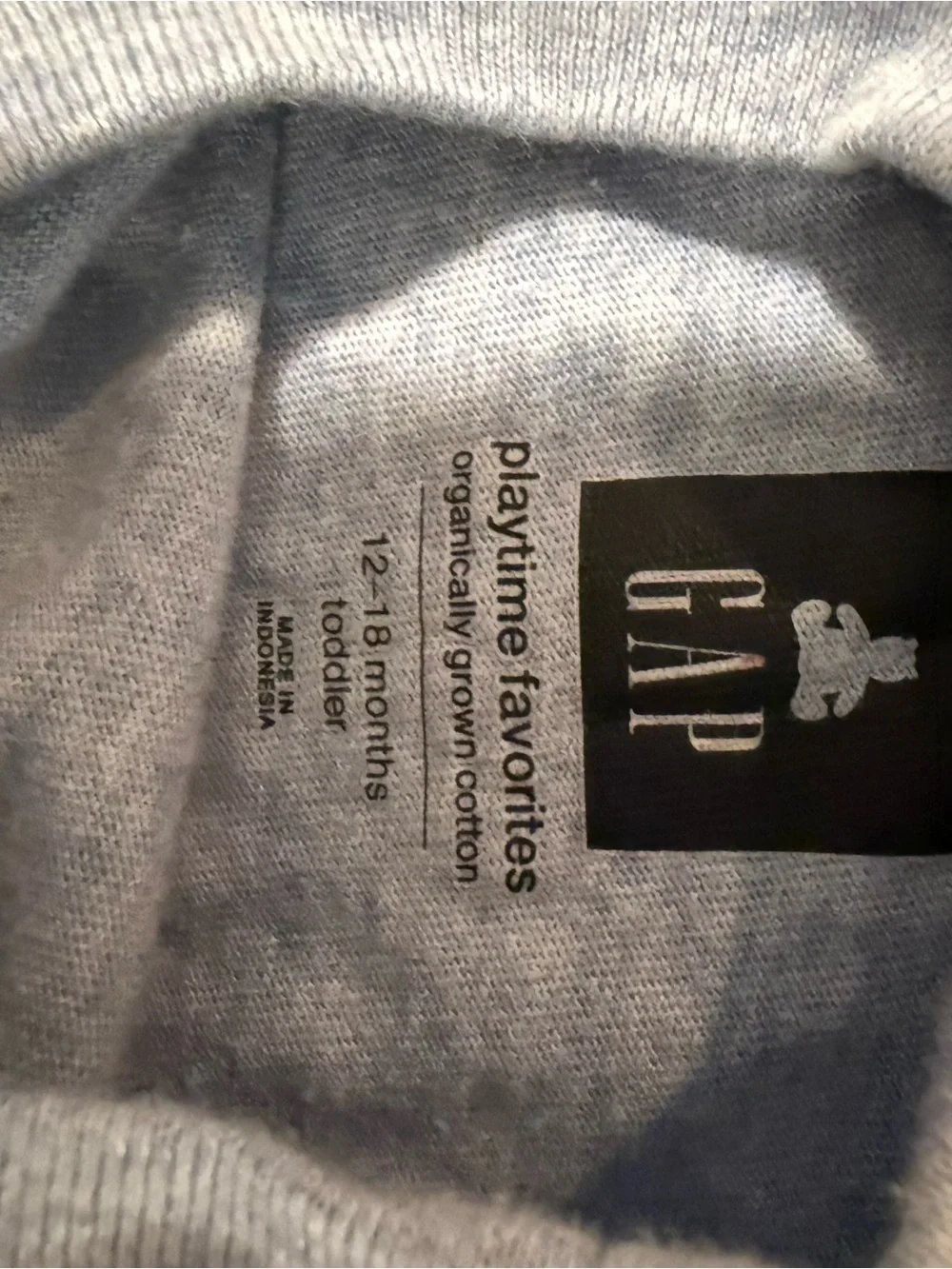 GAP Heather Light Blue Pocket Tee